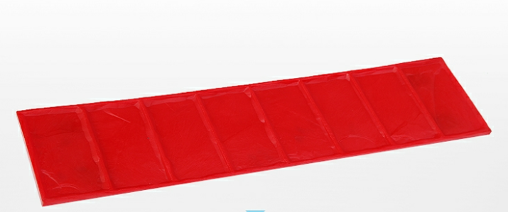 Urethane Mats Ashlar Cut Stone Border Texture Mat 8 1/2''x34'' With Handle 